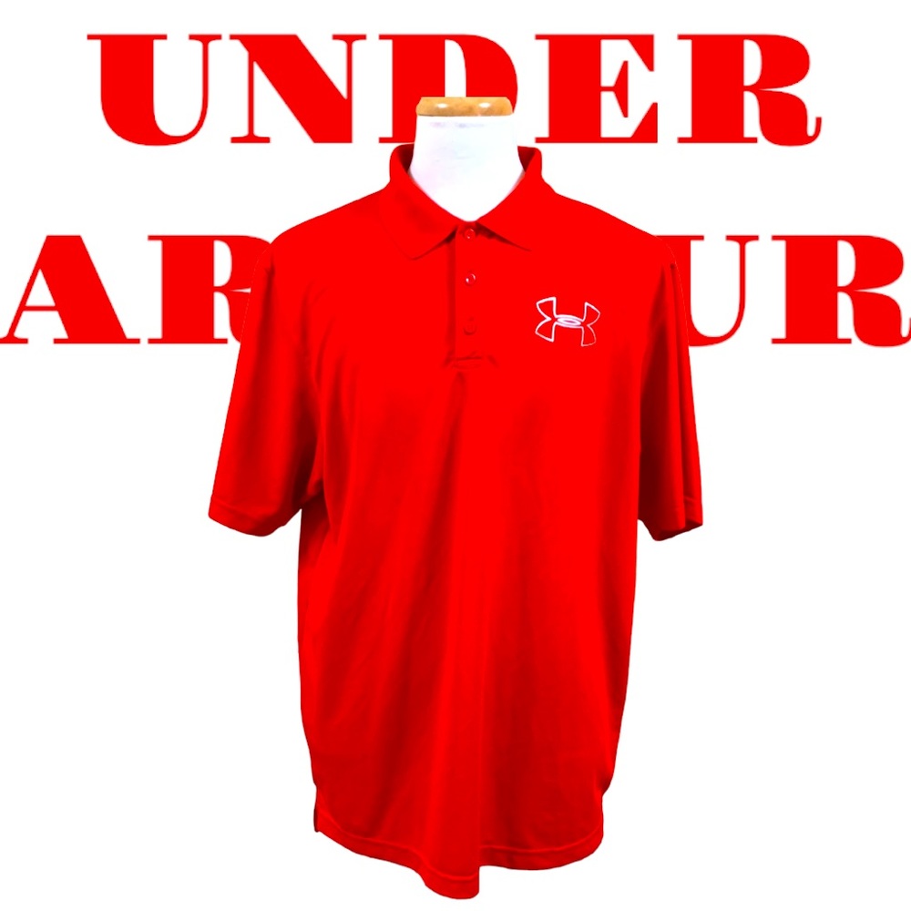 Under Armour Men’s Cold Black Heatgear Loose Fit Red Size XL